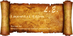 Laurentzi Edina névjegykártya